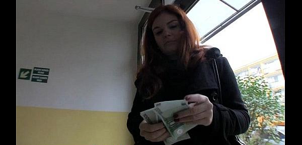  PublicAgent Married redhead Does Anal in the Cellar